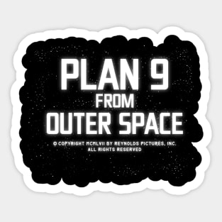 Plan 9 From Outer Space Sticker